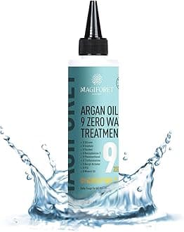 Hair Treatment, Hair Mask, MagiForet Argan Oil 9 Zero Hair Water Treatment, with Natural Keratin, Protein, Sulfate Free Repairing Conditioning Volumizing for Dry Damaged Colored and All Hair Types