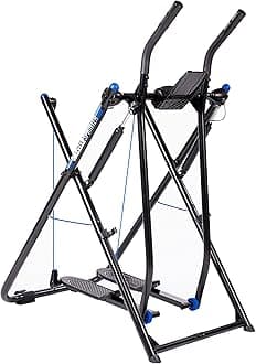 Gazelle Glider Elliptical Hybrid Exercise Machine for Home Gym, Pacer or Sprinter Model - Low-Impact Cardio & Strength Training, Total Body Workout, Foldable Steel Frame, Fitness Tracker Computer