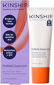 Kinship Self Reflect Probiotic Moisturizing Zinc Oxide Sunscreen Broad Spectrum SPF 32