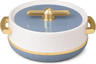 - SELVEL Elegance Casserole | Advanced PU Insulation | Elegant Design Hot Pot | Hot Case Keeps Food Hot & Fresh for Hours | Serve Chapati, roti, Biryani and More (Royal Stone Blue, 1700)