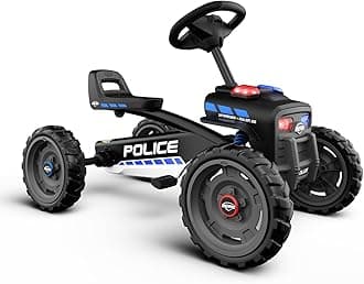 BERG Pedal Car Buzzy Police with soundbox | Pedal Go Kart, Ride On Toys for unisex, Ride on Toys, Outdoor Toys, Beats Every Tricycle, Adaptable to Body Length, Go Cart for Ages 2-5 Years