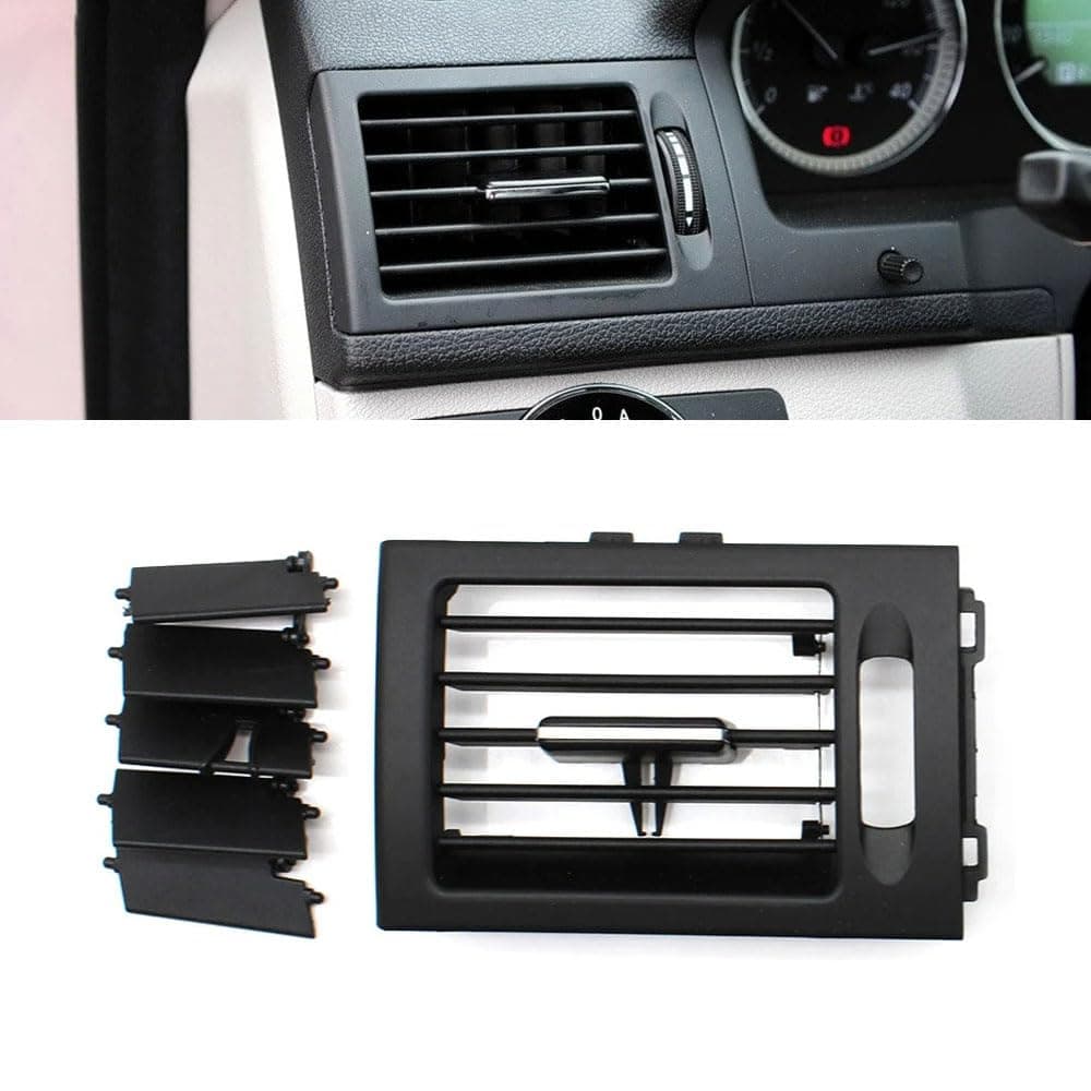 Front Left Air Conditioning Cover Dashboard AC Vent Grille Panel Replacement Trim Compatible With Mercedes Benz W204 C Class 180 200 220 230 260 300 350 2048300854, 2008-2011 (Black Left)