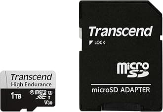 Transcend 1TB 1TB microSD w/adapter, Micro SD, Memory Card, U3, V30, 4K UHD, Up to 100MB/s, For Camera and Drones - TS1TUSD350V