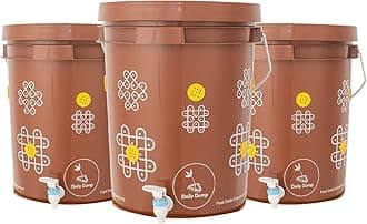 Daily Dump Chomp Triple Aerobic Compost Kit (20 L x 3) I Easy & Smell-free I For Converting All Kinds of Kitchen Food Waste into Fertilizer (Manure)