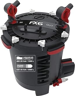 FX6 High Performance Aquarium Filter, Canister Filter for Aquariums up to 400 Gal.
