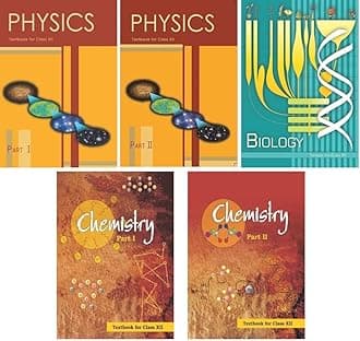 NCERT Textbook for Class -XII | Physics Part-I | Physics Part- II | Chemistry Part-I | Chemistry Part- II | Biology | 5 Books Set | Latest Edition Paperback – 19 March 2025