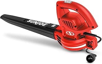 SNOW JOE Sun Joe SBJ597E-RED 155 MPH 6 Amp All Purpose Electric Blower, Red