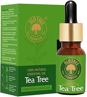 Old Tree 100% Pure & Natural Tea Tree Essential Oil for Skin, Diffusers, Hair, Body, Acne, & Nail care | Premium Therapeutic Grade Tea Tree Oil for Aromatherapy, Stress relief - 30 ml