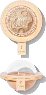 Lunar Glow Highlighter Face Highlighter Multichrome Glitter Shimmer Highlighter Makeup Eye Face Body Highlighter Illuminator, Silky Creamy Eyeshadow-Tea Cake