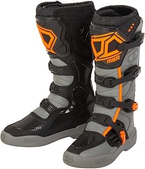 MSR M3X Motocross Boot, Grey/Orange, 6 UK