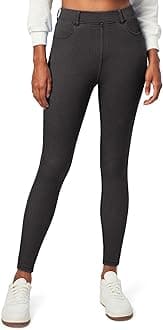 IUGA Jeggings for Women Tummy Control Stretchy Jeans for Women High Waisted Pull on Skinny Jean Leggings with Pockets Trendy