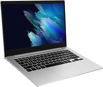 Galaxy Chromebook Go-Laptop Computer Lightweight Slim Durable Design 12-Hour-Battery Wi-Fi 6 Share Files-with-Phone, Black,Silver,32GB