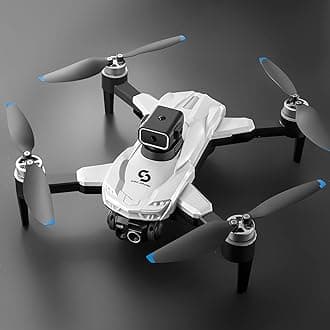 Drones with Camera for Adults 4K - 360° Rolling Air Pressure Poisioning Hover, Gesture Induction, One Click Take Off/Landing, Folding Fuselage, Altitude Hold Headless Mode, for Boys Girls, Beginner