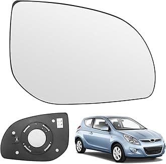 Mirror Glass Replacement for Hyundai i20 2008-2014, Exterior Mirror Glass Aspherical Adjustable (Right)