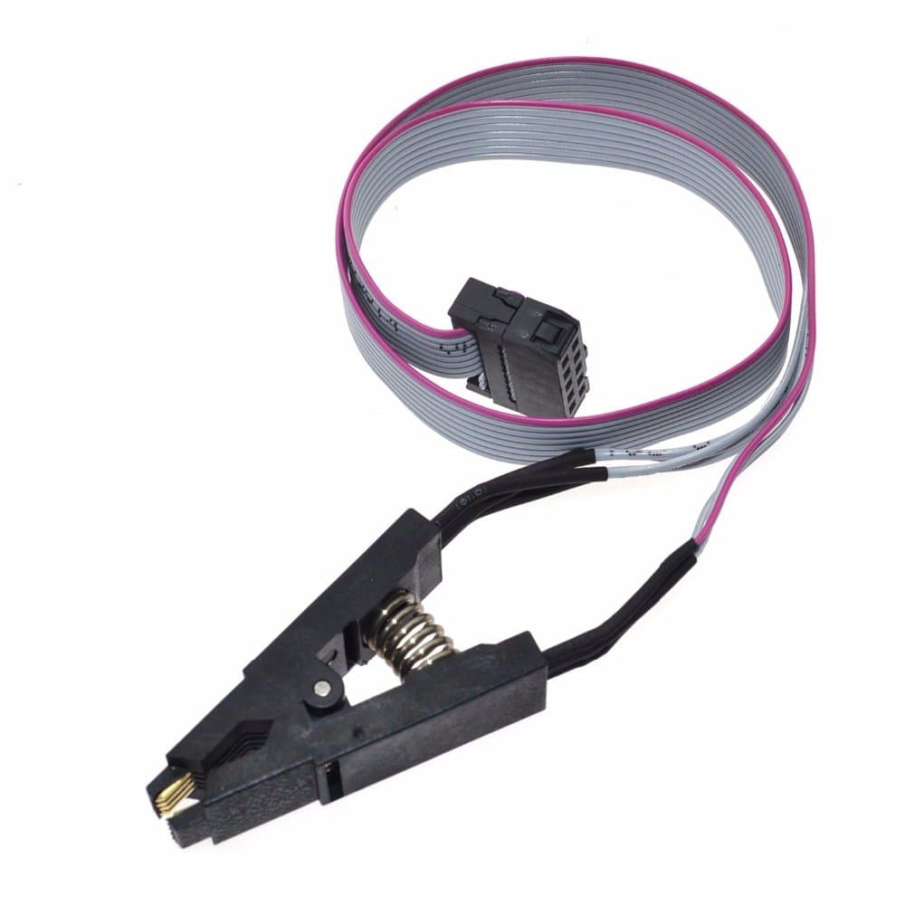 SOP8 Test Clip for in-circuit programming for USB programmer CH341A with line and terminal block