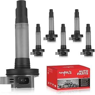 PAPAPARTS Set of 6 Ignition Coil Pack UF553 Compatible with Mazda 6 CX-9 Mercury Sable Ford Edge Explorer F150 Flex Fusion Mustang Police Taurus Transit Lincoln MKS MKX MKZ 3.5L 3.7L