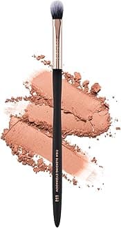 Profusion Cosmetics Firm Blending Eyeshadow Brush – Synthetic Fibers for Smooth Shading & Precision Blending, Waved handle Design, Vegan & Cruelty-Free Makeup Tool