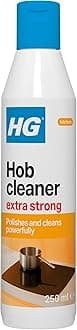 HG Hob Cleaner Extra Strong, Effective Kitchen Degreaser & Induction Hob Cleaner & Protector, Safe for Electric & Gas Cookers, Safe Stove Top Cleaner, Fresh Fragrance & Maximum Shine - 250 ml