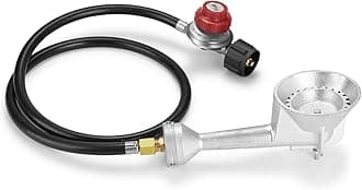 Propane Burner Head with Propane Regulator Hose