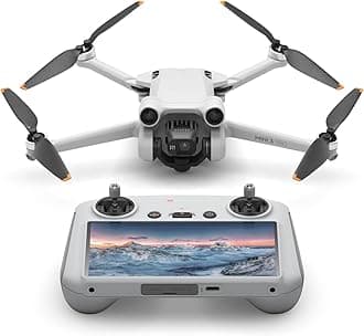 DJI Mini 3 Pro (DJI RC), Mini Drone with 4K Video, 48MP Photo, 34 Mins Flight Time, Less than 249 g, Obstacle Sensing, Return to Home, FAA Remote ID Compliant, Drone with Camera for Adults
