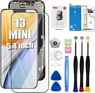 EFAITHFIX for iPhone 13 Mini Screen Replacement 5.4 Inch LCD 3D Touch Display Full HD Digitizer Frame Assembly (A2481,A2626,A2628,A2629,A2630) with Repair Tools Screen Protector Waterproof Adhesive