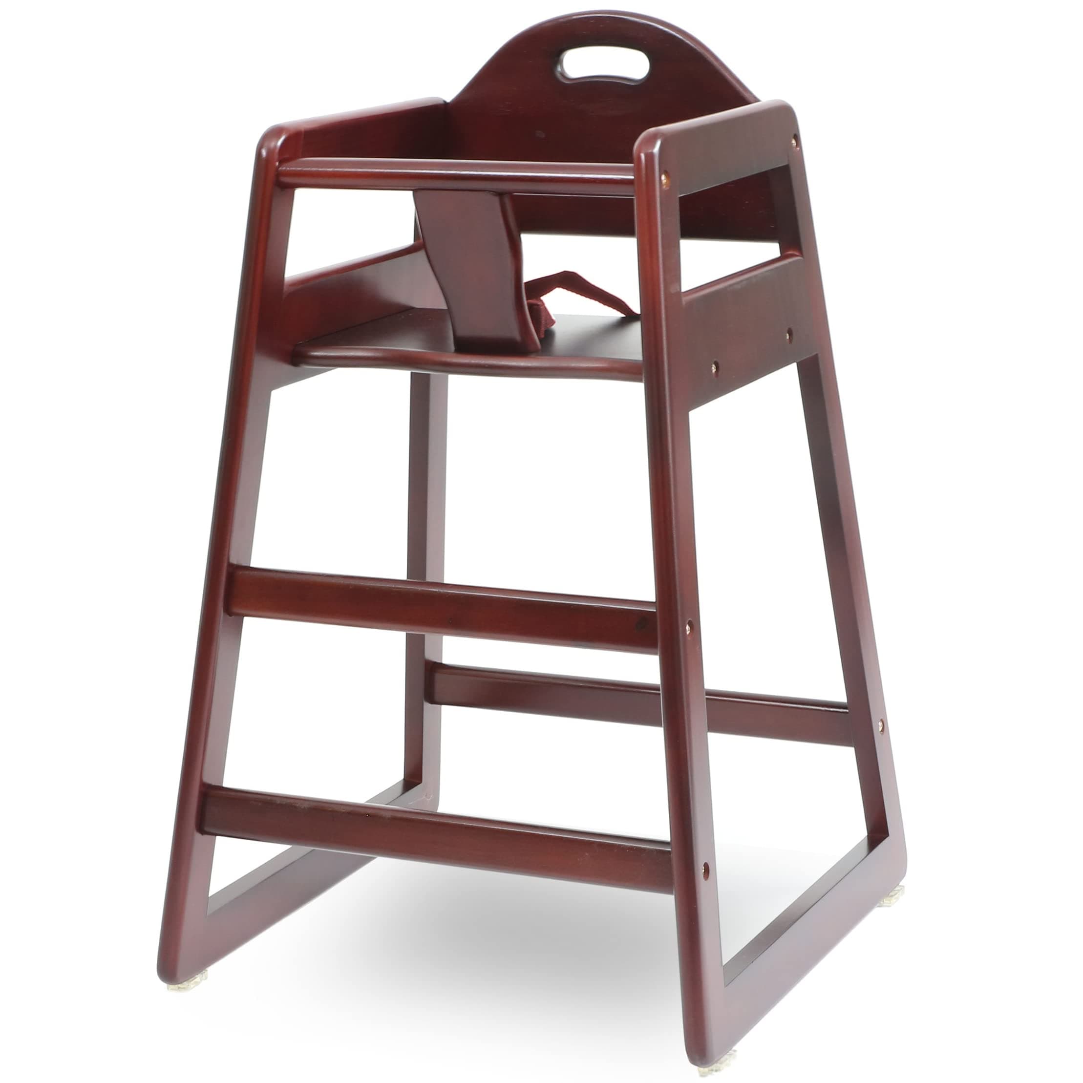 L.A. Baby (Cherry) - LA Restaurant Style Stack-able Wood High Chair - Cherry