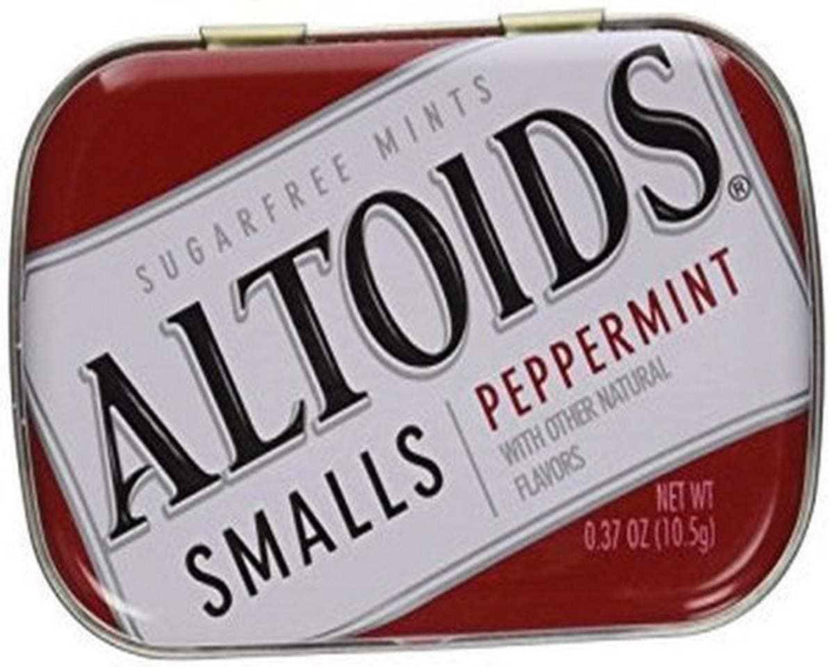 Wrigley's Altoids Small Sugar Free Peppermints, 1 Tin (50 mints)