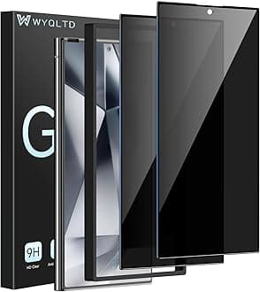 2 Pack for Samsung Galaxy S24 Ultra Privacy Screen Protector Tempered Glass, Anti-Spy, Full Coverage, S24 Ultra Accessories, Case Friendly, Easy Installation