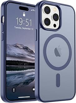 SUPFINE Magnetic for iPhone 14 Pro Case (Compatible with MagSafe) (Military Grade Drop Protection) Slim Translucent Matte Shockproof with Anti-Fingerprint Phone Case,Lavender Gray