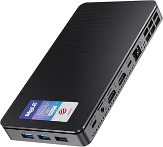 MeLE Reddot Winner Slim Mini PC Overclock4C N100(up to 3.4GHz) 16GB RAM, 512GB Storage, Mini Desktop Computer, Triple Screen Display, Full Function USB-C on Office Education