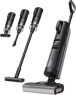 DREAME H12 Dual Smart Wet Dry Upright Vacuum, Floor Cleaner Mop Combo 4-in-1 Cordless Stick Vacuum for Multi-Surface, One-Step Self Cleaning with Hot Air Drying