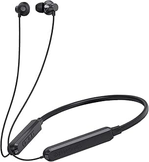 ZEBRONICS Jumbo LITE with 70 Hours Backup, Bluetooth v5.2 in Ear Wireless Neckband, Fast Charging, ENC Calling, Gaming Mode(Upto 50ms), Voice Assistant, Dual Pairing, Splash Proof, and Type C(Black)