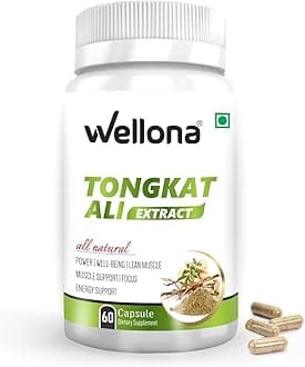 Tongkat Ali Capsules For Men Longjack Root Extract with Active Eurycomanone, Improves Energy, Extra Strength, Sharpens Memory & Stress Tolerance (PACK 4)