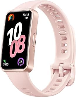 HUAWEI Band 10 Smart Watch, Metallic Design and Comfortable Wearing, Pro-level Sleep Analysis, Emotional Health Aid, 100 Workout Modes, Robust Battery Life, IOS and Android, Pink