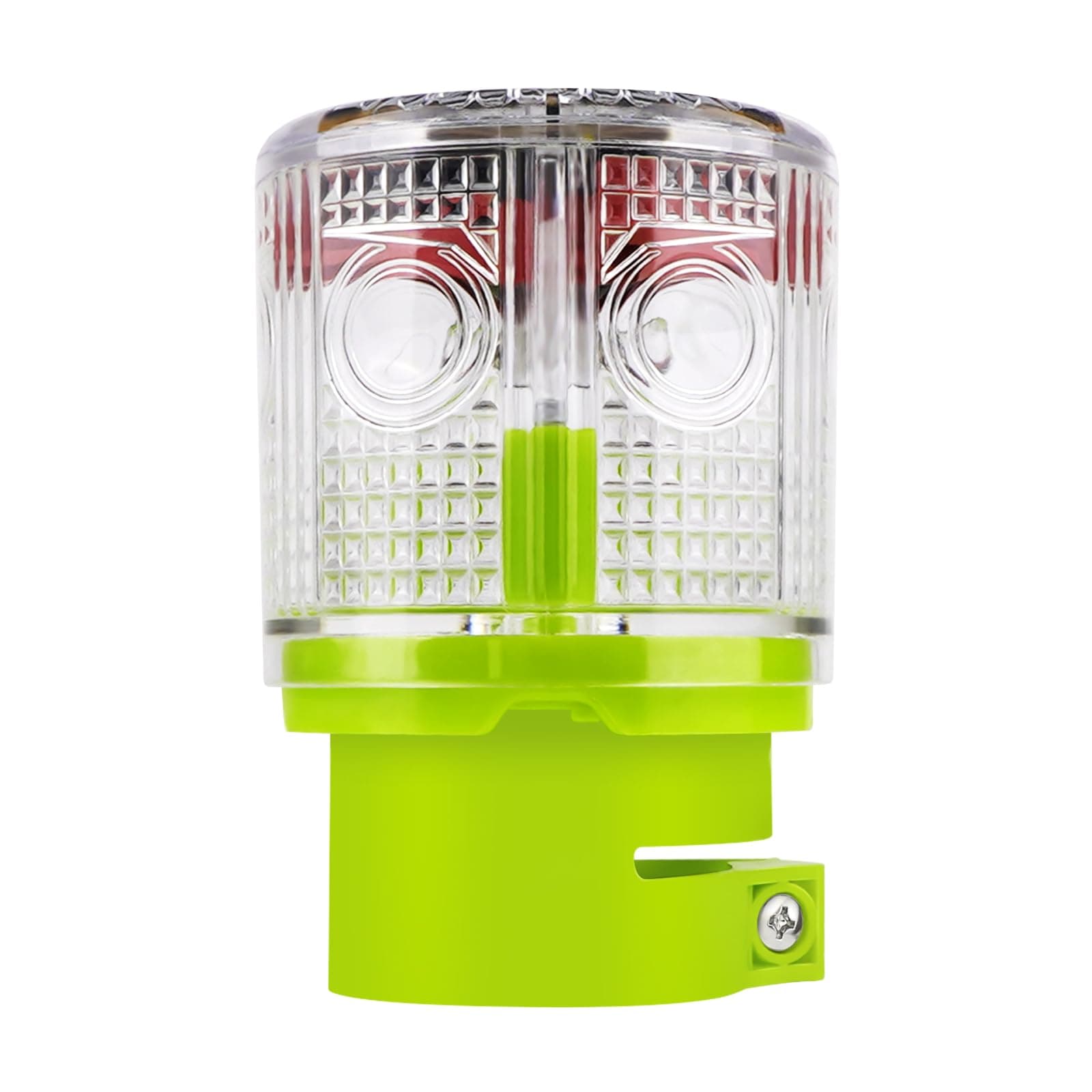 Aolyty Solar Strobe Warning Light 360 Degree Super Bright Waterproof IP48 for Construction Traffic Dock Marine Wireless Light Control Flashing White A1217