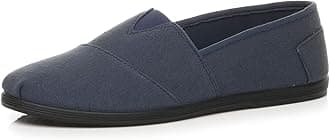 AJVANIMens Teens Comfort Espadrilles Casual Beach Summer Canvas Shoes Plimsolls Size