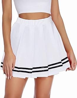 Avidlove Womens Pleated Skirt School Uniform Skirt Mini Skirt Pleated Cheer Skirt