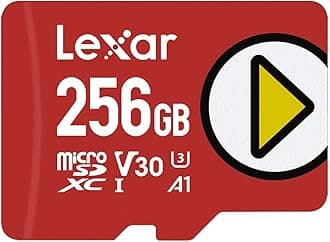 Lexar 256GB PLAY microSDXC Memory Card, UHS-I, C10, U3, V30, A1, Full-HD & 4K Video, Up To 160/100 MB/s, Expanded Storage for Nintendo-Switch, Gaming Devices, Smartphones, Tablets (LMSPLAY256G-BNNNU)