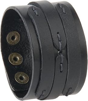 Leather Cuff Bracelet Punk Braided Bracelets Rock Leather Wristbands Faux Mens Leather Bracelet Gothic Viking Bangle Adjustable Wrap Bracelet for Women,Men