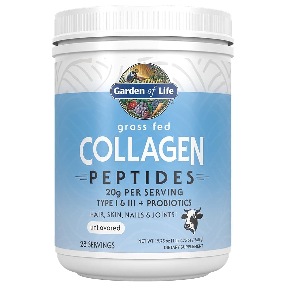 Garden of Life Grass-Fed Collagen Peptides, Unflavored, 560 g