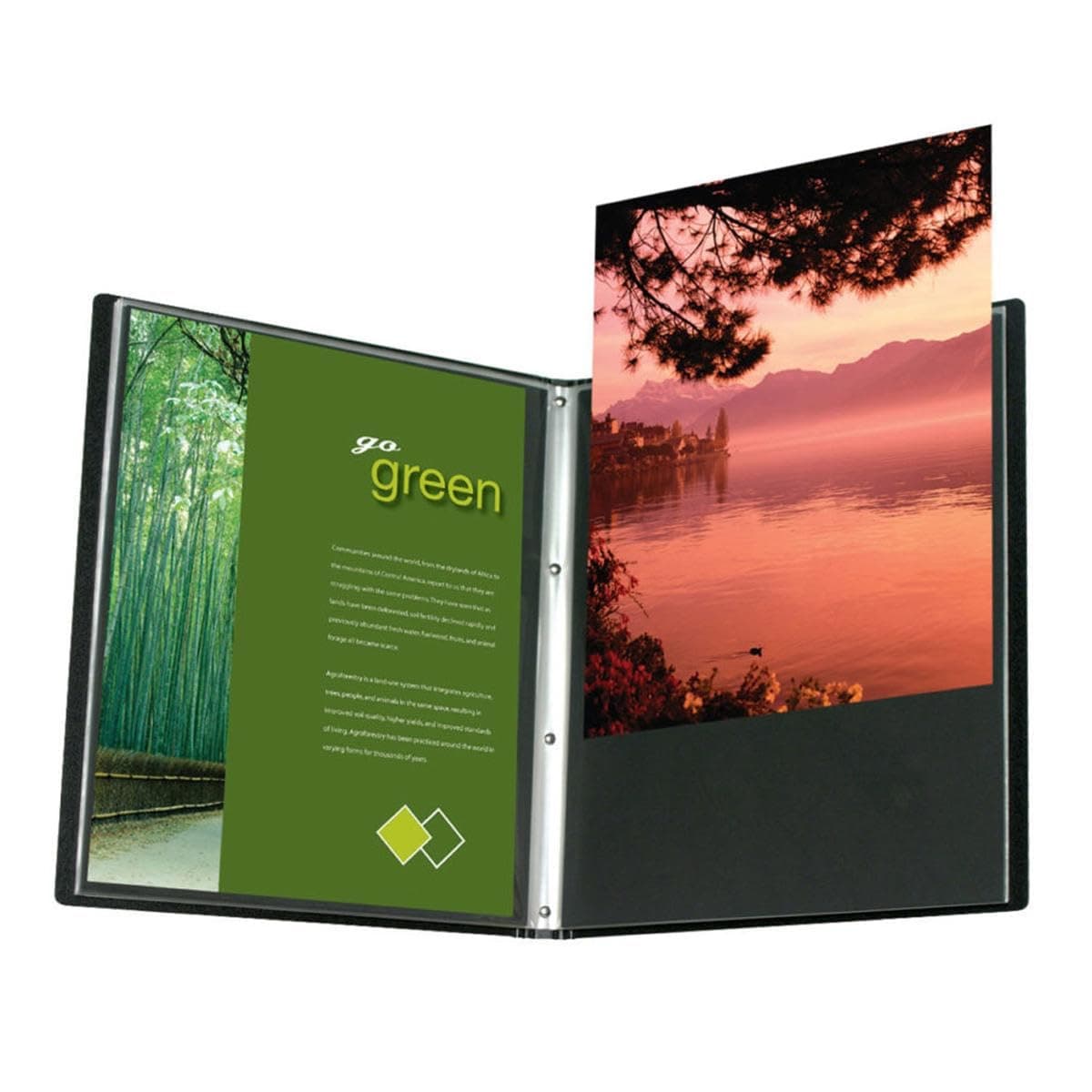 ProFolio by Itoya, Art Profolio Advantage, 24 Sheets Presentation Book - Landscape, 14 x 11 Inches