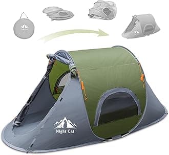 Pop-up Camping Tent: 1 Person Tent Waterproof Instant Easy Setup Outdoor Tent