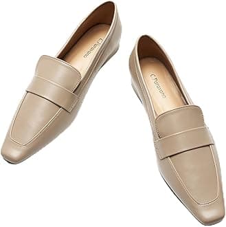 C.Paravano Women's Loafer Flat Loafers for Women Slip-on Flats Shoes Business Casual Shoe Slip-on Penny Loafers for Women