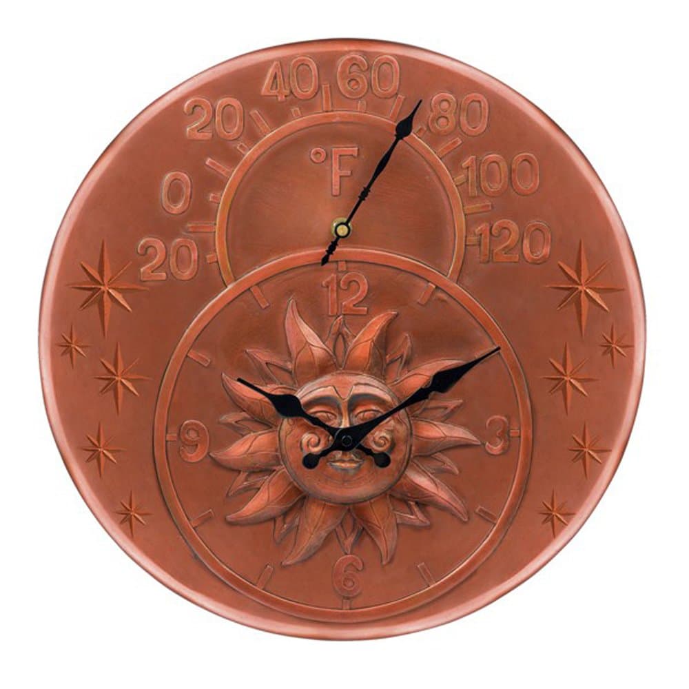 Grasslands Road Celestial Wall Clock & Thermometer