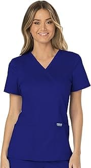 Cherokee Women's Mock Wrap Top Medical Scrubs