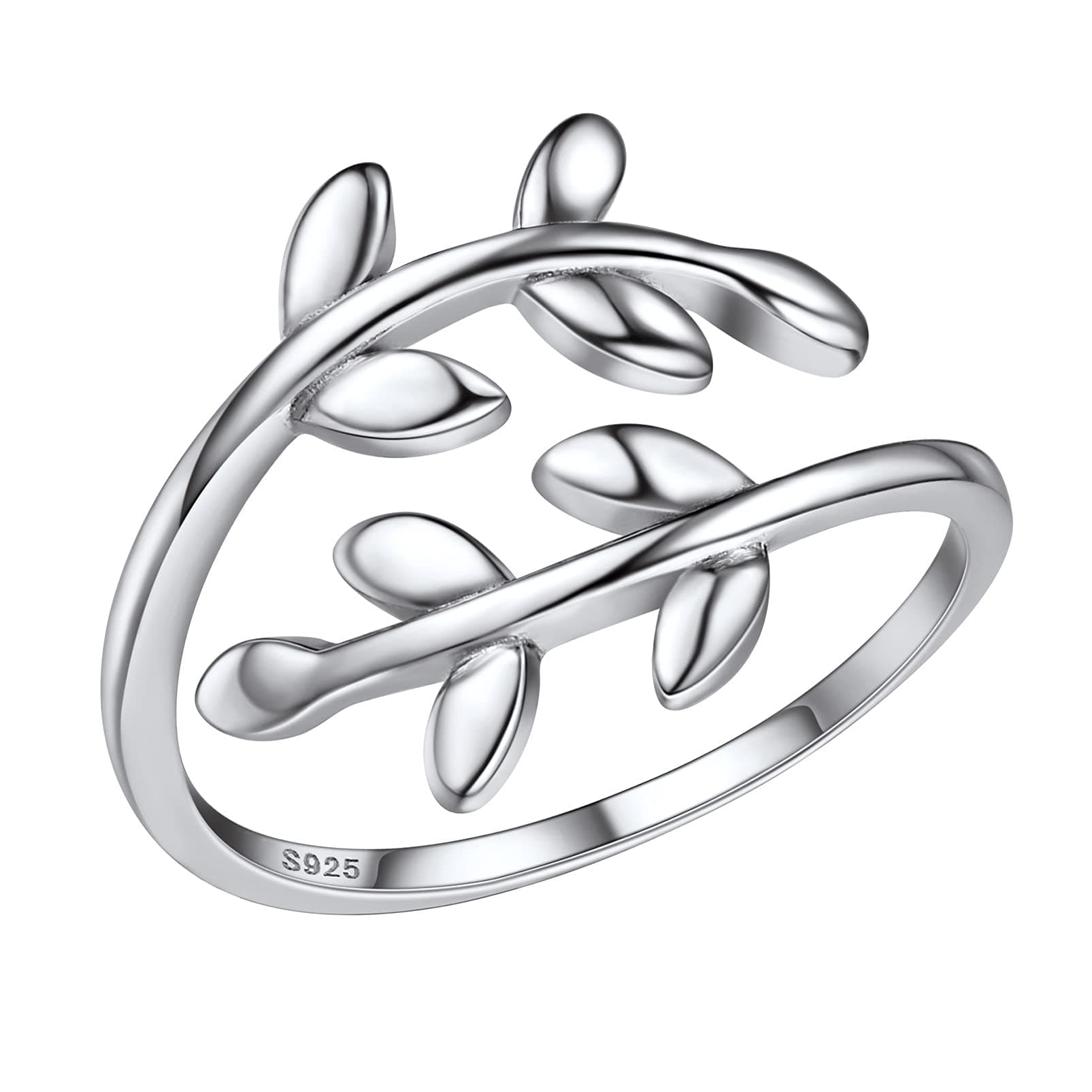 925 Sterling Silver Adjustable Open Ring for Women, Solid Sterling Silver Stackable Ring, knuckle Finger Ring, Pinky Ring, Come with Box