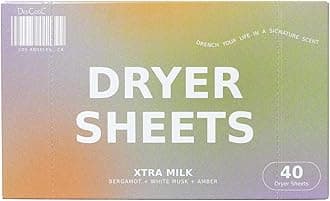 - DedCool Dryer Sheets | Xtra Milk | 40 Count | Non-Toxic, Vegan Fabric Softener Sheets | Bergamot, Vanilla & Amber Scent | Softens & Freshens