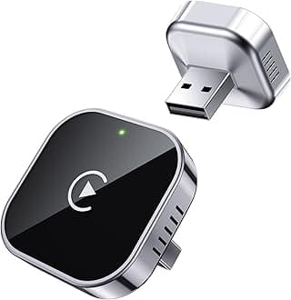 Wireless CarPlay Adapter 2025 Upgrade Wired CarPlay to Wireless, Mini Cube Design for Cars with Built-in Wired Apple CarPlay Plug and Play Easy Use Fast Stable Connection Car Play for iPhone