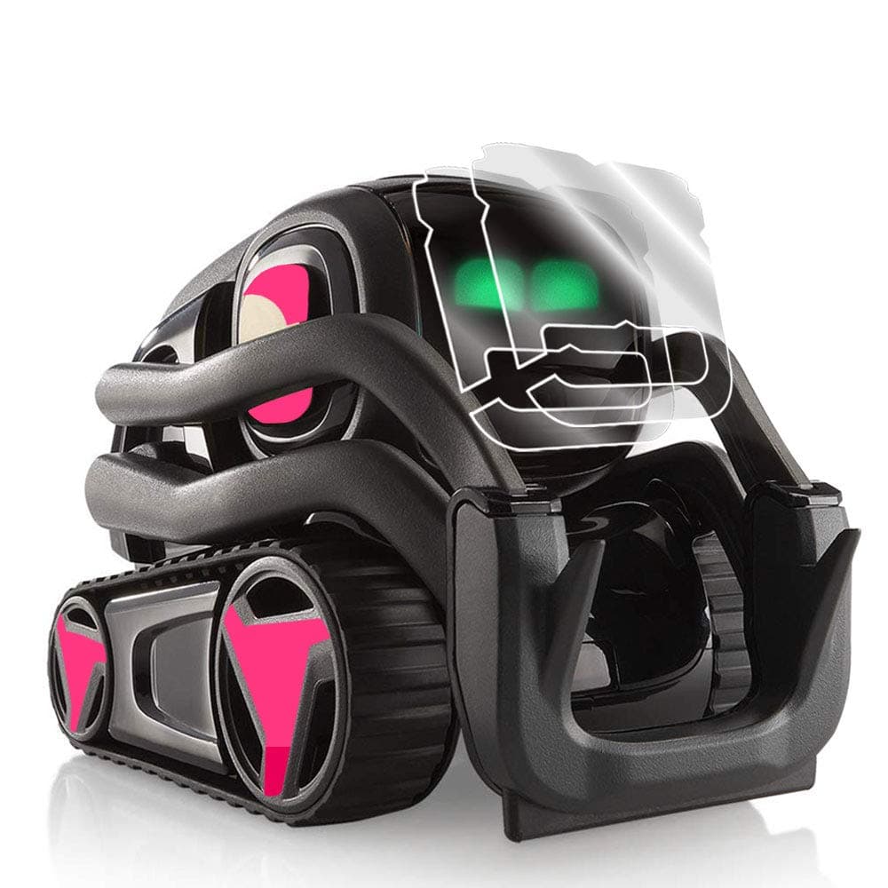for Vector Robot Face Screen Guard Decoration KIT Protector from Unexpected Attacks of Kids and Pets.Include Wheels&Body Set 7 Units Decals+2 Units Screen Protector (Pink (Gloss))