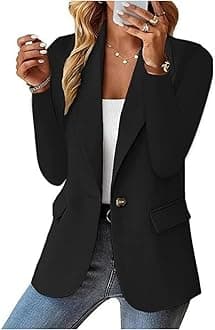 Blazers for Women 2025 Trendy Business Casual Jackets Long Sleeve Open Front Cardigan Work Suit Spring Fashion Blazer
